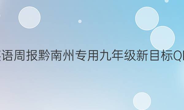 2022英语周报黔南州专用九年级新目标QNQ答案