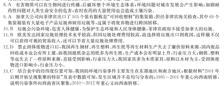 2022全國100所名校單元測試 歷史 第七單元 工業(yè)文明的崛起和對中國的沖擊答案-第2張圖片-全國100所名校答案網(wǎng)