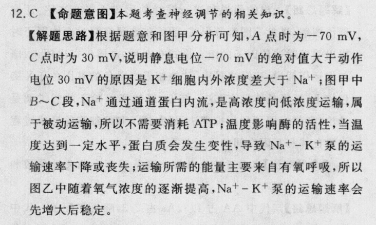 2022屆全國(guó)100所名校高考模擬金典卷·理科綜合（四）答案-第2張圖片-全國(guó)100所名校答案網(wǎng)