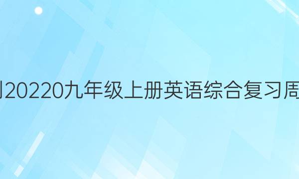 2022-20220九年级上册英语综合复习周报答案