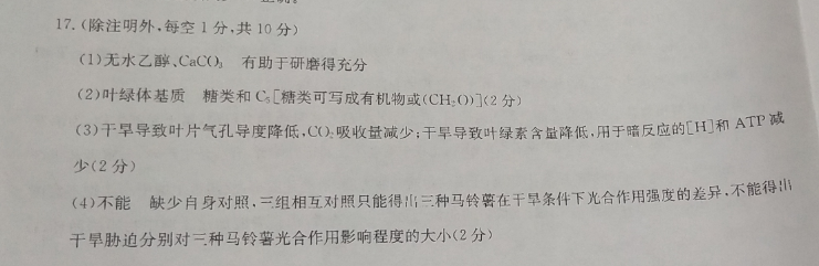 2021-2022英语周报白卷M6U228期答案