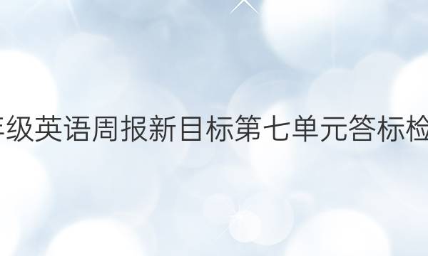 2023九年级英语周报新目标第七单元答标检测卷答案