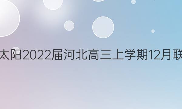 金太阳2022届河北高三上学期12月联考(22-11-162C)语文答案