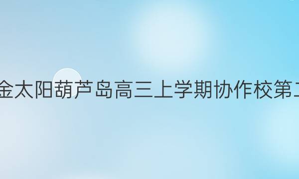 2022届金太阳葫芦岛高三上学期协作校第二次考试(22-10-152C)英语答案