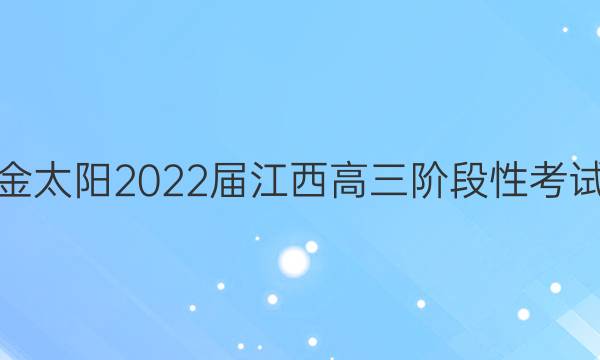 金太阳2022届江西高三阶段性考试(22-11-148C)文科数学试题答案