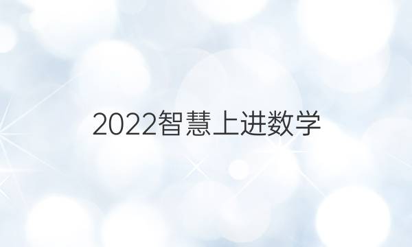 2022智慧上进数学 二答案