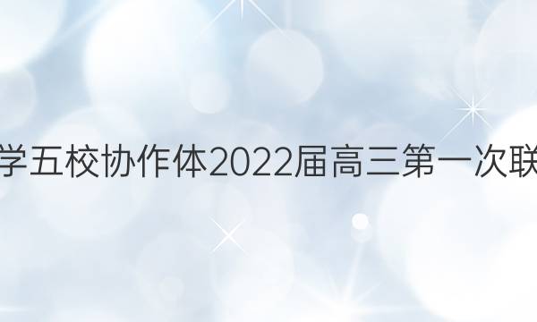 吉安市省重点中学五校协作体2022届高三第一次联考理科数学答案