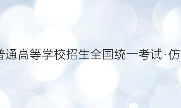 2022年普通高等学校招生全国统一考试·仿真模拟卷(四)4文科数学答案