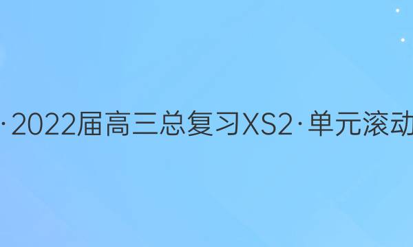 新高考·2022届高三总复习XS2·单元滚动测试卷(十)10语文答案