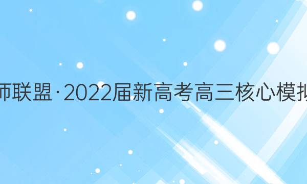 九师联盟·2022届新高考高三核心模拟卷(中)六6 河北政治答案