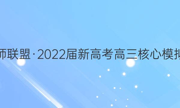 九师联盟·2022届新高考高三核心模拟卷(中)四4 河北政治试题答案