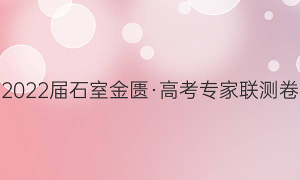2022届石室金匮·高考专家联测卷(六)6文科数学答案