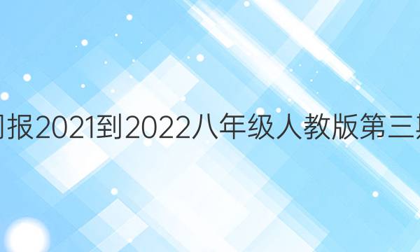 数学周报2021-2022八年级人教版第三期答案