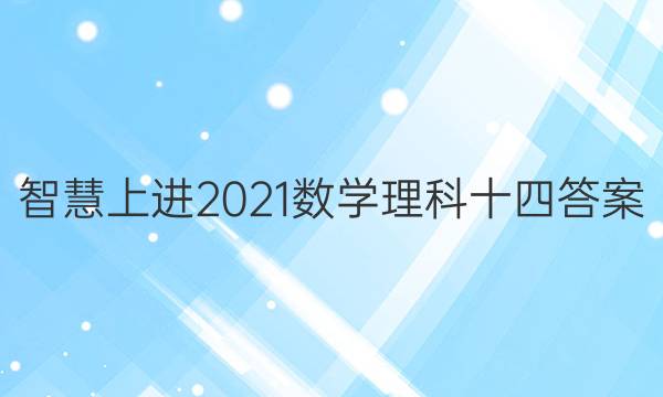 智慧上进2021数学理科十四答案
