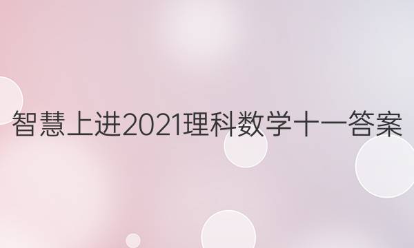 智慧上进2021理科数学十一答案