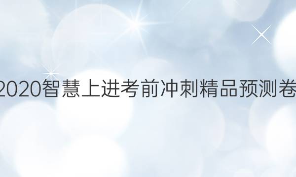 20222020智慧上进考前冲刺精品预测卷2答案