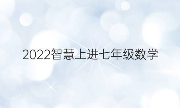 2022智慧上进七年级数学(北师大版)答案