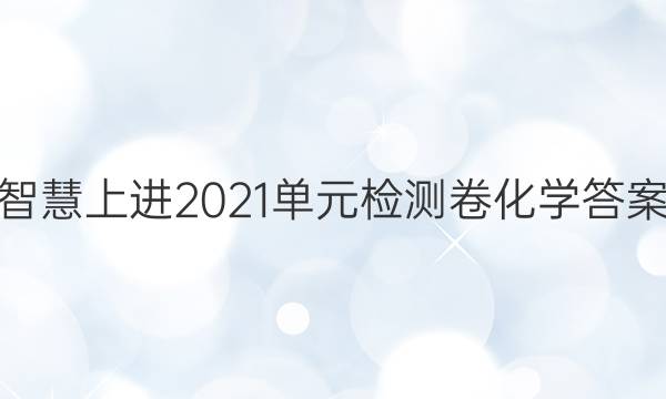 智慧上进2021单元检测卷化学答案