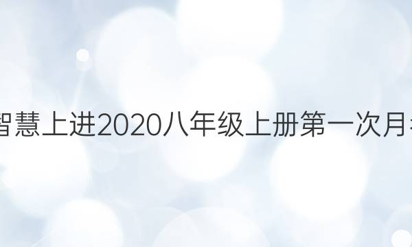 2022智慧上进2020八年级上册第一次月考答案