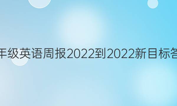 九年级英语周报2022-2022新目标答案