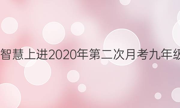 2022智慧上进2020年第二次月考九年级答案