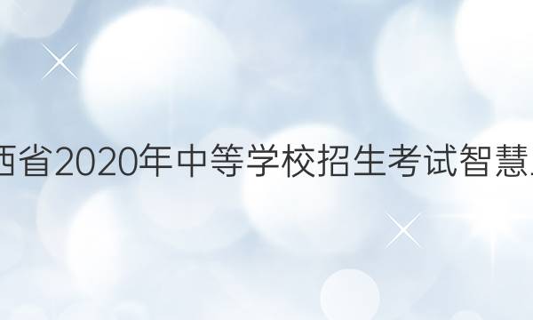 2022江西省2020年中等学校招生考试智慧上进答案