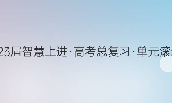 20222023届智慧上进·高考总复习·单元滚动创新卷(新教材·传统高考)·语文(十七)17答案