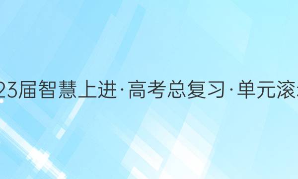 20222023届智慧上进·高考总复习·单元滚动创新卷(新教材·传统高考)·语文(九)9答案