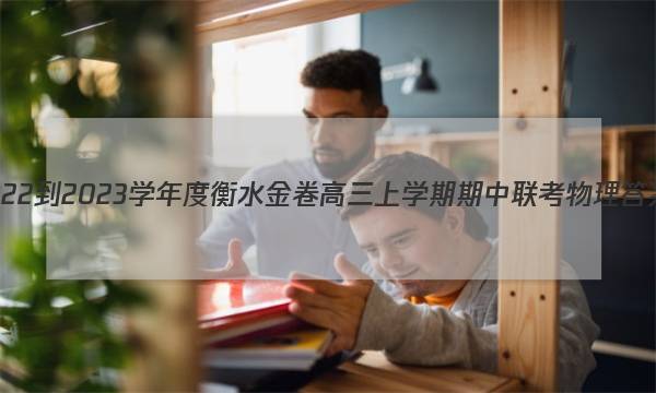 2022-2023学年度衡水金卷高三上学期期中联考物理答案图片