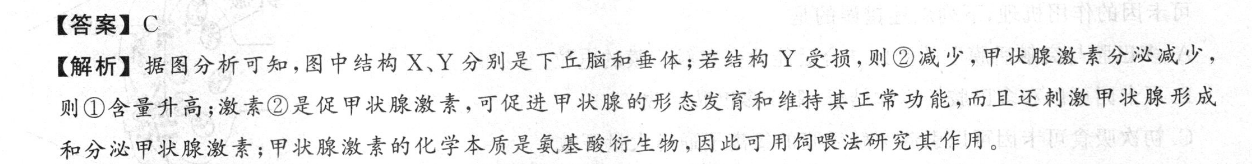 衡中同卷 2022-2023学年度上学期高三年级五调考试(新教材版W)生物学试题答案图片