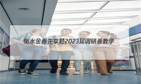 衡水金卷先享题 2023届调研卷 数学(新高考)(三)3试题答案图片