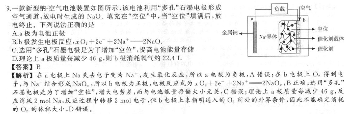 山东省滨州市2022-2023学年高二上学期期末考试(2023.02)化学答案图片