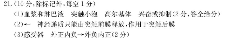 名校大联考2023届·普通高中名校联考信息卷(模拟一)历史答案图片