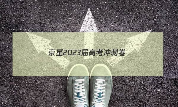 京星 2023届高考冲刺卷(一)1政治(山东)答案